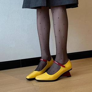 Zapatos de Tacón para Mujer, Novedad 2026, Elegantes, de Charol, Estilo Británico, con Velcro, Punta Cuadrada y Boca Poco Profunda - Product Image 2