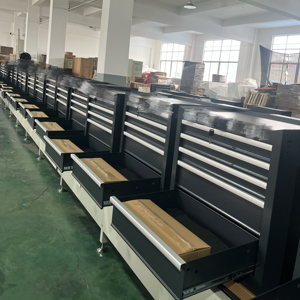 Tủ dụng cụ kim loại 5 ngăn kéo OEM, xe đẩy đựng dụng cụ di động, tủ dụng cụ thép có bánh xe cho xưởng - Product Image 1