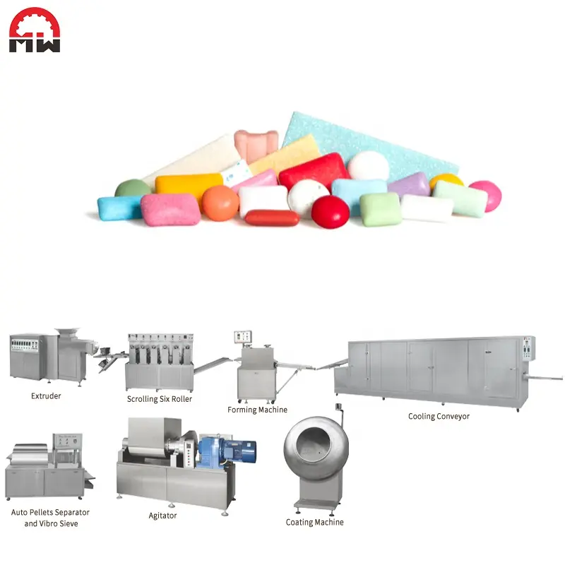ガムベースチューインガムバブルガム生産ライン設備製造機