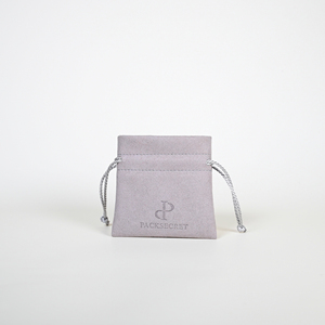 ถุงเก็บของไมโครไฟเบอร์คุณภาพสูง PackSecret แบบหรูหรา ขายส่ง ปรับแต่งโลโก้แบบ Deboss พร้อมเชือกผูก สำหรับใส่เครื่องประดับ แหวน สร้อยคอ - Product Image 5