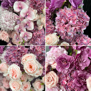 Promise Artificial Rose Red Flower Elegant <b>Pink</b> Flower Arch Wedding Flower Arrangements for Wedding Decor - Product Image 4