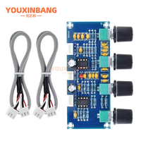 Ton Kurulu Preamp Tiz Bas Ses Ayarı Dijital Amplifikatör Kartı Çift Kanallı DC12V-24V XH-A901 NE5532