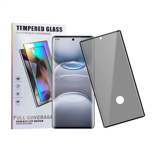 Protection d'écran en verre trempé <span class=keywords><strong>ultra</strong></span> fin 2.5D 3D avec déverrouillage par empreinte digitale et confidentialité renforcée pour Samsung S25 S24 <span class=keywords><strong>Ultra</strong></span> - Product Image 1