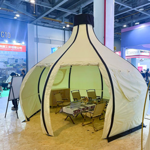 Carpa de Lujo con Forma de Cebolla para las Cuatro Estaciones, Tipo Safari con Doble Forma de Gota de Agua, Ecológica, de Lona, con un Dormitorio y Sala de Estar, para Glamping y Hoteles, Modelo Panda - Product Image 5