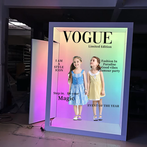 Operación inteligente Video Booth Photo Booth Framemetal Custom Vogue Magazine Rgb 360 Grados Led Lighting Magazine Booth - Product Image 4