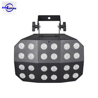Lot de 2 projecteurs Spider Wash Light 24*12W RGBWA+UV LED, alimentés par batterie, sans fil DMX, pour DJ, mariage, scène, événement, bar, fête