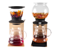 Design de mode 1000ml en verre de style Japonais thé pot d'eau pot tour
