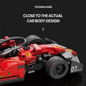 Reobrix 663 1:24 voiture de course <span class=keywords><strong>F1</strong></span> Bausteine échelle modèle <span class=keywords><strong>Miniature</strong></span> Super voiture blocs de construction ensembles pour cadeaux de noël - Product Image 6