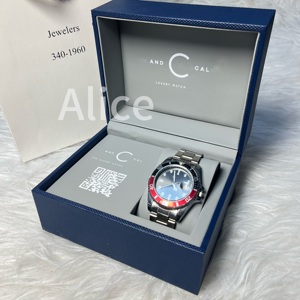 Caja de reloj de cuero personalizada directa de fábrica con forro gris, caja de almacenamiento de relojes con logotipo personalizado, cajas y estuches de relojes de lujo para hombre - Product Image 2