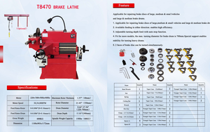 Automatic Horizontal Truck Brake Disc Lathe <strong>Machine</strong> with 550mm Max Diameter and 1.5kW Motor - Product Image 6