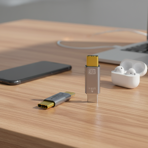 <strong>USB</strong> C Female to Male 90 Degree up Bend Right Angle Adapter <strong>Extender</strong> Support 40Gbps Data Transfer 8K 60Hz Video for Laptop Phones - Product Image 4