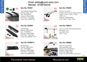 Yonk có thể tháo rời phổ khả năng chịu tải cao xe mái nhà hành lý tàu sân bay - Product Image 6