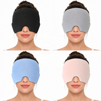 Bandeau Rafraîchissant pour Migraine, Chapeau de Soulagement Durable Imprimable pour la Douleur, le Stress et les Maux de Tête pour Hommes, Bonnet Confortable à Gel Chaud et Froid pour Migraine