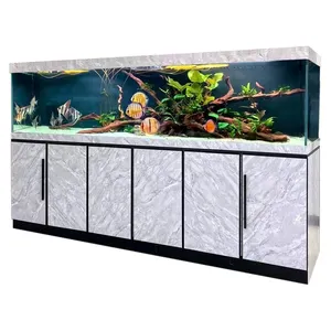 200加仑定制大超透明玻璃商用锦鲤龙鱼鱼缸水族馆鱼缸鱼