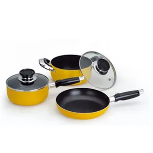 एल्यूमीनियम गैर छड़ी cookware सेट