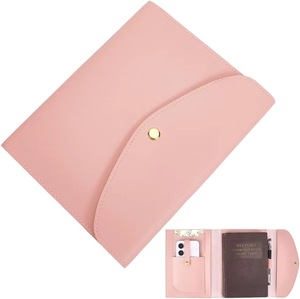 Organisateur de couverture de carnet en cuir PU de qualité supérieure avec plusieurs poches et emplacement pour téléphone, idéal pour la maison, le bureau, le télétravail et les étudiants – Couverture souple - Product Image 2