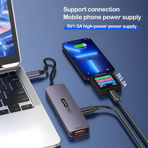 USB <span class=keywords><strong>3.2</strong></span> Gen2 5-in-1 Type-C ฮับ10Gbps การถ่ายโอนข้อมูล100W PD อะแดปเตอร์มัลติพอร์ตอะลูมิเนียมสำหรับชาร์จแล็ปท็อปโทรศัพท์แท็บเล็ต - Product Image 6