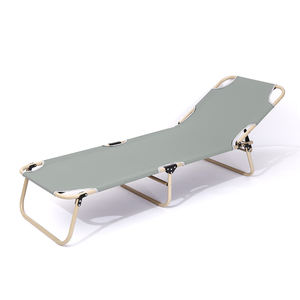 Ajustável portátil Folding Metal Cot Camping camas dobráveis para Outdoor <span class=keywords><strong>Beach</strong></span> Courtyard & Pool Use - Product Image 2