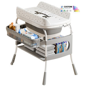 Nouvelle <span class=keywords><strong>table</strong></span> à <span class=keywords><strong>langer</strong></span> et baignoire <span class=keywords><strong>pliable</strong></span> 2-en-1 en plastique pour bébé, idéale pour le bain et les soins du nouveau-né - Product Image 1