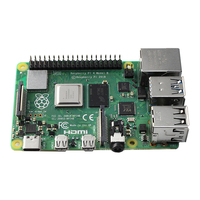 Modules et kits électroniques Raspberry Pi 4 avec alimentation de base, boîtier, carte SD et écran