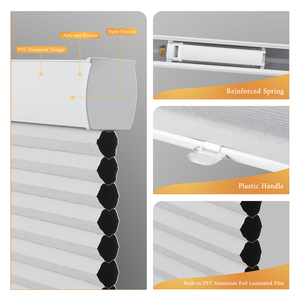 Tende cellulari oscuranti a batteria per finestre interne, tende oscuranti a nido d'ape per camera da letto e Nursery, protezione termica UV - Product Image 4