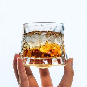 Vaso Giratorio de Vidrio Estilo Ins para Whisky, Licor, Cerveza, Frutas, Regalo de Inauguración de Alto Valor - Product Image 3