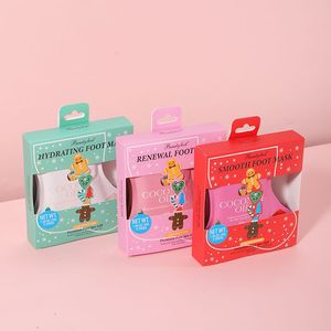Masque exfoliant nourrissant pour les pieds, cadeau de Noël, marque privée, masque exfoliant naturel efficace pour les pieds, masque hydratant pour les pieds - Product Image 1