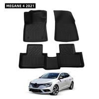 Tapis de voiture 3D en TPE, très résistant, anti-fatigue, pour MEGANE 4 2021 – Ventes directes usine, succès au Maroc