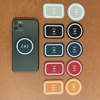 Support de téléphone magnétique flexible et étanche avec chargeur sans fil, feuille adhésive forte et autocollante, prix usine