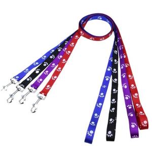 Laisse de <span class=keywords><strong>chien</strong></span> en polyester de luxe avec logo personnalisable et crochet rose rouge - Product Image 6