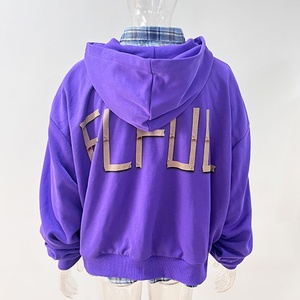ผู้ผลิตเสื้อแจ็คเก็ตผู้ชายสไตล์วินเทจแบบซักล้าง เสื้อเชิ้ตผ้าแฟลนเนลแบบมีซับใน เสื้อฮู้ดดี้ผ้าแฟลนเนลขนาดใหญ่แบบซิป ล้างสีแบบแอซิดวอช - Product Image 3