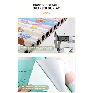 Wallpaper PVC Modern Bermotif Bunga dengan Lapisan Premium - Perekat Sendiri Tahan Air untuk Kamar Tidur, Ruang Tamu, Dapur - Product Image 4