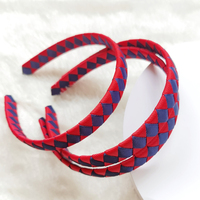 Ruban en gros-grain de polyester tissé coloré pour enfants, personnalisé en usine, 1,5 cm, pour bandeaux sur mesure