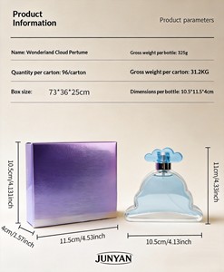 Parfum Liquide Classique Bleu Nuage pour Homme, Format Voyage, Longue Durée, Parfum Léger, Niche, Frais, Agrumes Naturels - Product Image 5