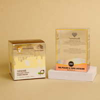 Boîte d'emballage de laque à ongles en acétate personnalisée Emballage de boîte de vente au détail en plastique PVC PET pliable
