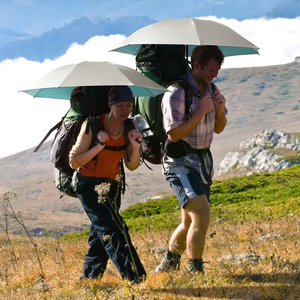 Mini Paraguas Plegable Ultraligero Anti-reflejante Plateado para Senderismo y Trekking - Product Image 2