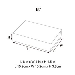 Scatola Regalo Magnetica di Lusso <span class=keywords><strong>Formato</strong></span> B7 con Coperchio, Confezione Pieghevole in Materiali Riciclati per Piccole Imprese con Nastro - Product Image 5