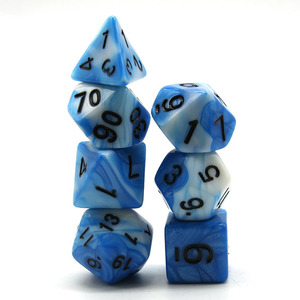 Juego de dados de Colores acrílicos personalizados D & D - Product Image 5