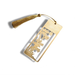 ที่คั่นหนังสือโลหะแบบกลวง ดีไซน์หลากหลายสไตล์ คุณภาพสูง พร้อมพู่ห้อยตกแต่ง - Product Image 4