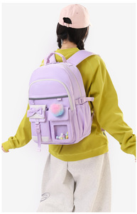 Primary Middle <b>School</b> Student <b>School</b> Bags Girls Cartoon <b>Large</b> Capacity Nylon <b>Backpack</b> Fashion Teens Daily Use Bookbag Sac - Product Image 5