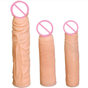 Manchon pénien réutilisable pour adultes, préservatifs, jouets pour hommes, retardateur d'éjaculation, stimulation ponctuelle, <span class=keywords><strong>contraception</strong></span> plus sûre, anneau pénien, extenseur - Product Image 1
