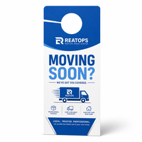 Cartes de visite personnalisées pour services de déménagement, publicité porte-à-porte pour le quartier, prospectus imprimés pour la génération de prospects locale