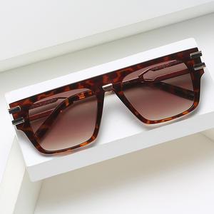 แว่นกันแดดทรงสี่เหลี่ยมไร้กรอบสำหรับทุกเพศ UV400พีซี LH015สไตล์อินสตาแกรมปรับแต่งได้ - Product Image 4