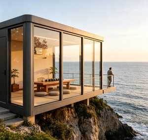 Serre d'hiver moderne en aluminium avec toit en verre, imperméable, pour jardin d'hiver - Product Image 6