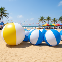 Ballon de plage personnalisé géant coloré ballon de plage gonflable en PVC de différentes tailles avec LOGO