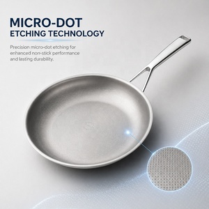 Sartén de Titanio TIANXING con Micro-puntos Grabados, Triple Capa, Superficie PVD <span class=keywords><strong>sin</strong></span> Recubrimiento, Antiadherente Físico, para Uso Profesional de Chefs - Product Image 1
