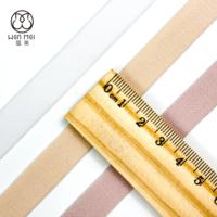 Sangle en nylon floqué mat souple en gros, bande élastique pour la couture de vêtements