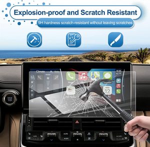 Accessoires de voiture pour TOYOTA Land Cruiser LC300 Navigation High Clear Film de protection d'écran en verre trempé pour lecteur DVD de voiture - Product Image 5