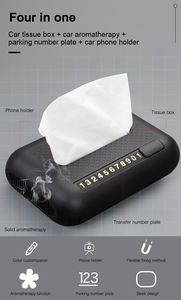 กล่องทิชชู่ขนาดเล็กเรียบง่ายและราคาถูกอุปกรณ์ตกแต่งรถยนต์ใหม่2021 - Product Image 2