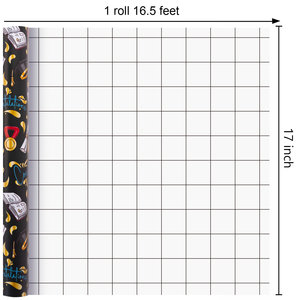 Black background color printed graduation season gift wrapping <b>paper</b> Gold <b>pattern</b> medal book gift wrapping <b>paper</b> Customizable - Product Image 6